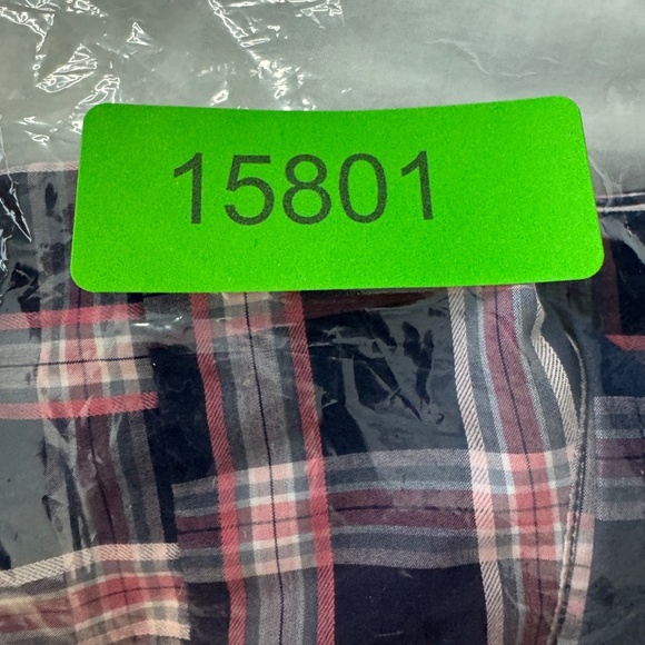 LINCS DC&Co Men's Lightweight Long Sleeve Button Up Shirt Navy/Pink Size X-Large - Picture 14 of 14